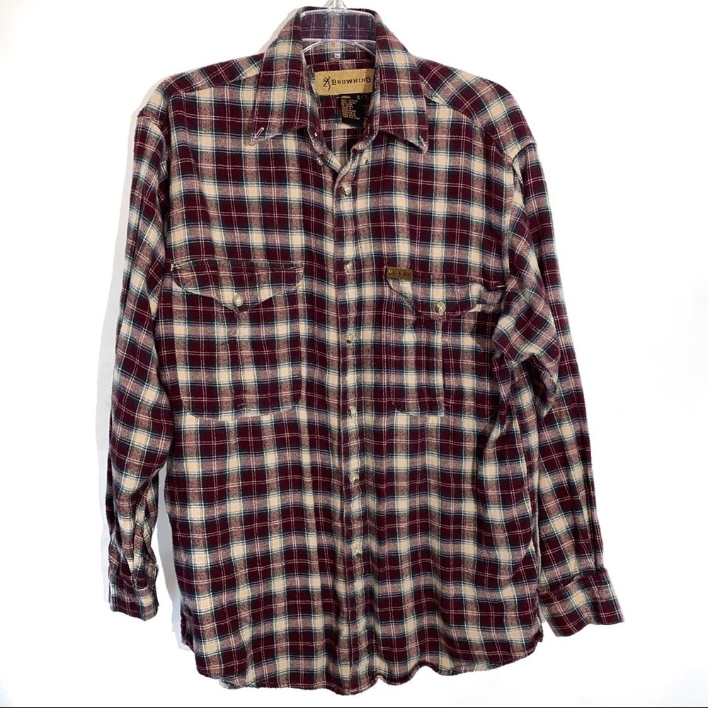 Men’s Browning Plaid Button Down Shirt